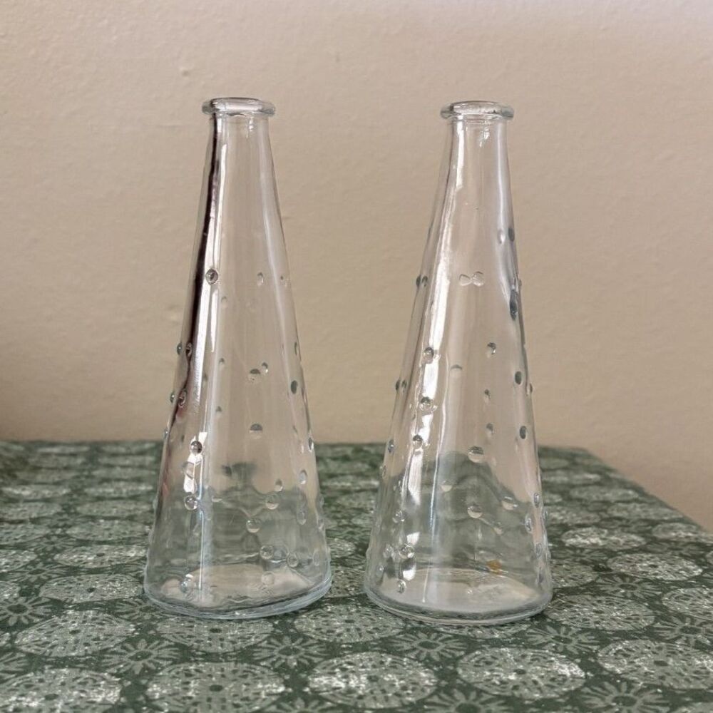 2 IKEA Bud Vases Bubble Glass Single-Stem Vtg 90s - Picture 2 of 5